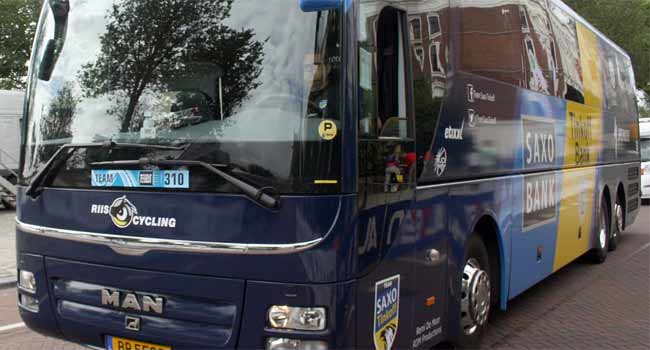 saxo tinkoff team bus 2013