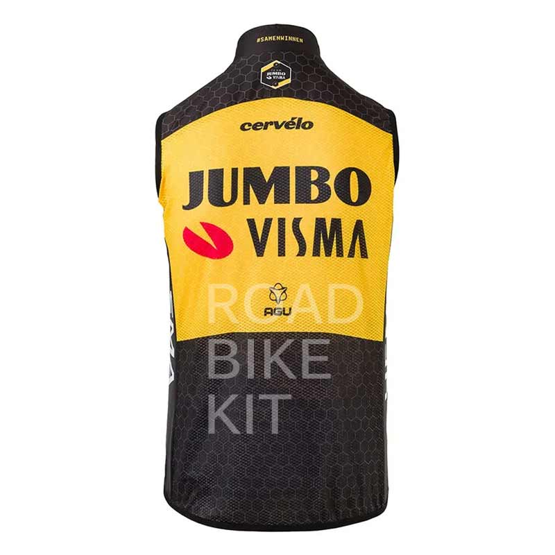 team jumbo visma gilet back 2021